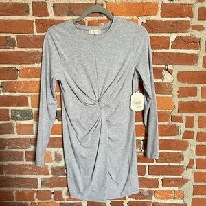 Gray long sleeve dress